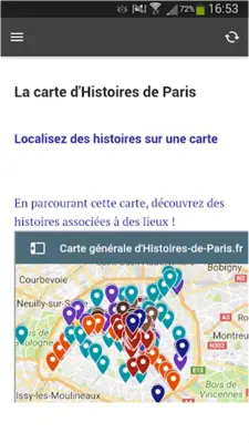 Histoires de Paris android App screenshot 0